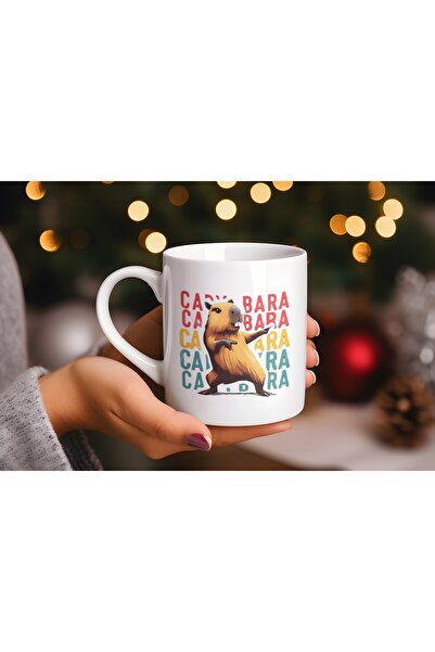 Beramussa كوب كابيبارا الراقصة - كوب قهوة بتصميم لطيف ومرح على شكل كابيبارا الراقصة