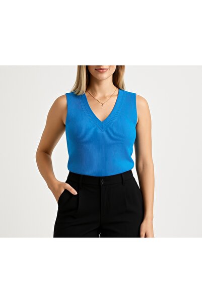 Forest Girl V yaka Kolsuz Triko