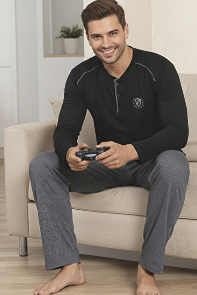 ELİTOL Cotton Soft Touch Men's Pajama Set