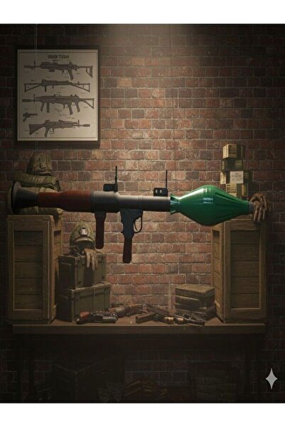 OKO DESİGN RPG 7 Roket Atar Maket 130cm Dekoratif