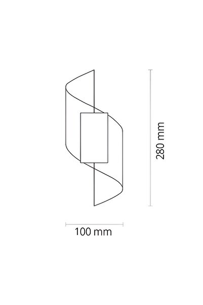 luminastar Aplica pentru exterior Spirala Alba, model arhitectural, lumina calda