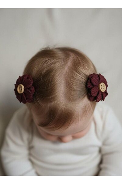 Toka Delisi Agrafă pentru păr fără păr Bordeaux, cu panglică din tul drăguță ...