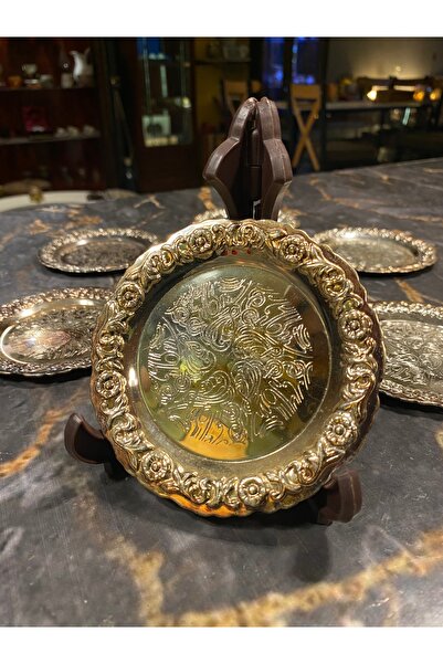 AntikHacı Vintage İngiliz Gümüş Kaplama Çay Tabağı Takımı