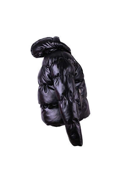 trender 26kg07000062 Black Women's Coat Y-306