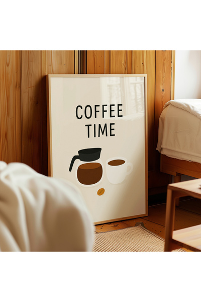 ARTHOUSECOLLECTIVE Coffee Time - Minimal Coffee Poster - Unframed Poster in Table Dimensions