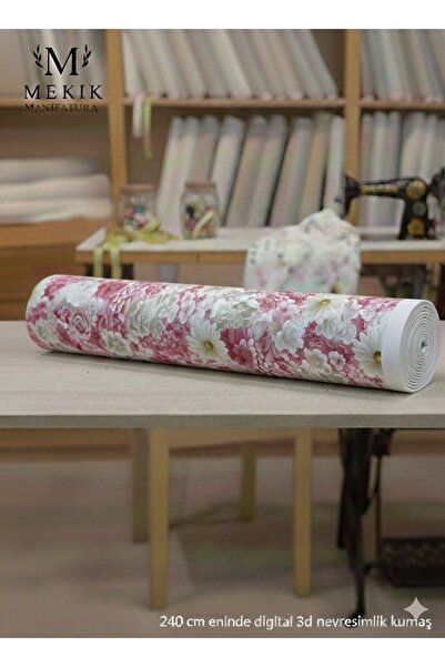 MEKİK MANİFATURA قماش غطاء لحاف رقمي ثلاثي الأبعاد مصنوع من القطن بنسبة 100%