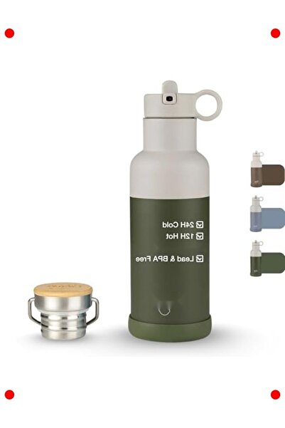 markentegra 3 Layer Stainless Steel Thermos Set 500 ml Green