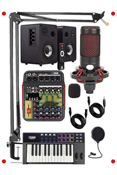 Genel Markalar Kapsamlı Stüdyo Kayıt Seti: Mikrofon, Mikser, Klavye