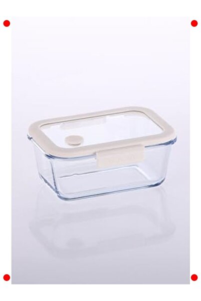 markentegra Vacuum Glass Storage Container - 800 Ml, Beige