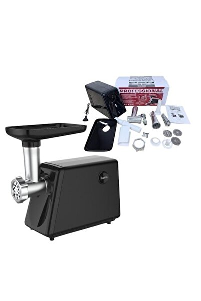 Campion Black Power Design 4-in-1 Meat Grinder (Tomato Accessory, Sausage & Meatball Adapters, 3500W, Access