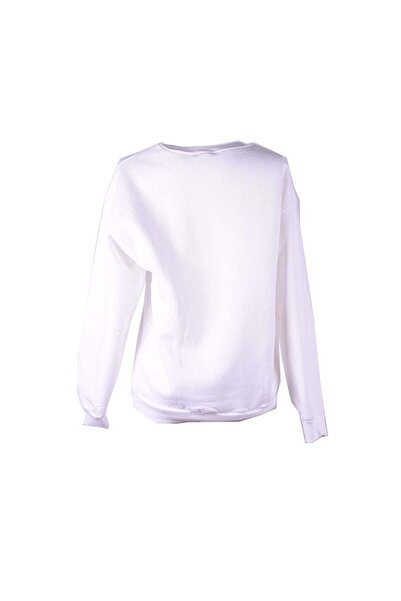 trender 3 İp Ş Fleece-Lined O Neck Ecru Women's Sweatshirt 26Kdt1000008