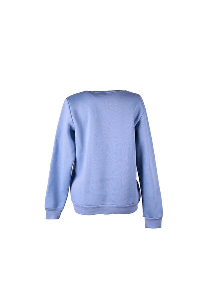 trender New York Printed Blue Women's Sweatshirt 26Kl71S95007