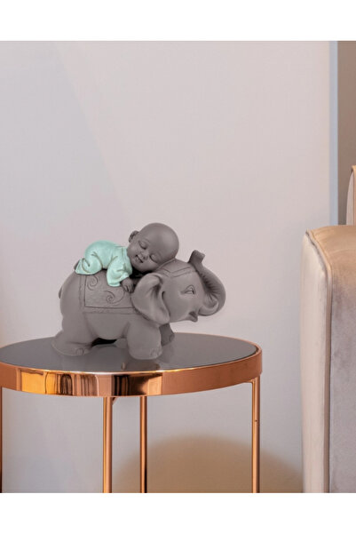 OEM Bronze Monk Figurine and Feng Shui Lucky Elephant