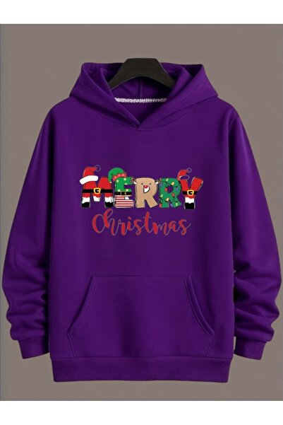 ArtYus Tricou unisex cu mânecă lungă Transfer MERRY CHRISTMAS NEW YEAR cu imp...