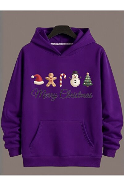 ArtYus Tricou unisex cu mânecă lungă Transfer MERRY CHRISTMAS NEW YEAR cu imp...