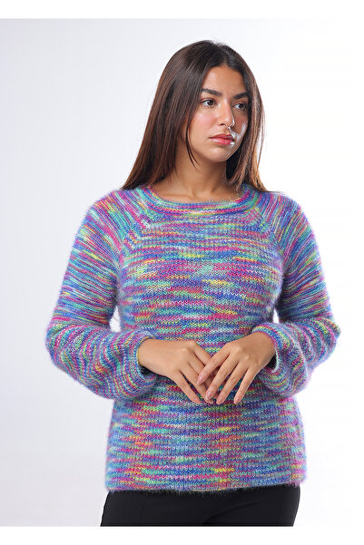 SUGA Rainbow-colored sweater