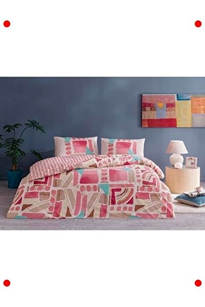 markentegra Ranforce Cotton Bedding Set, Pink, Double Size