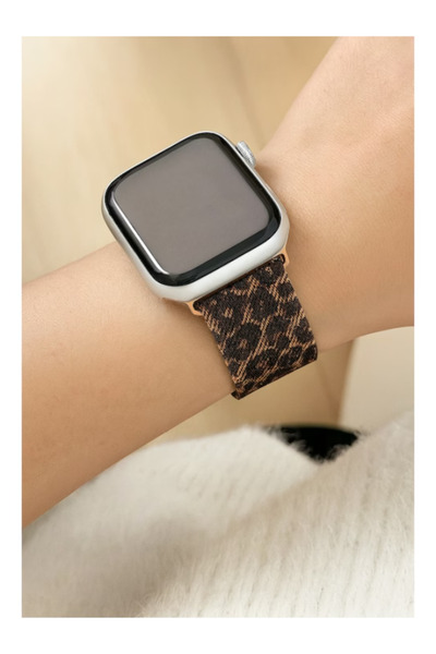 OEM Women's Magnetic Strap for Apple Watch, Leopard Pattern, Stainless Steel, Elegant Style
