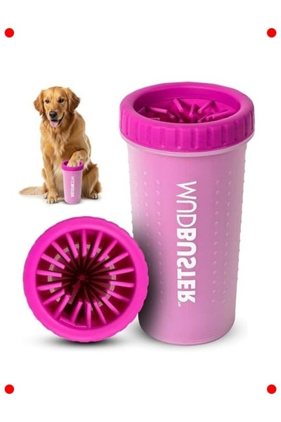 markentegra Portable Dog Paw Washer - Large Size Fuchsia