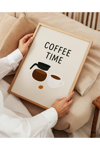 ARTHOUSECOLLECTIVE Coffee Time - Minimal Coffee Poster - Unframed Poster in Table Dimensions
