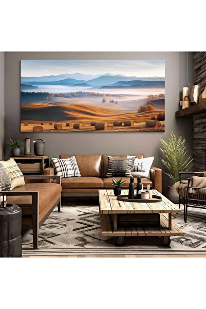 ALAYRA International لوحة فنية جدارية لمناظر طبيعية جبلية 60×120 سم - ديكور ر...