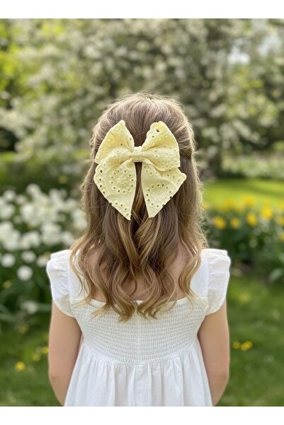 Toka Delisi Cataramă galbenă cu fluture, realizată manual, pentru copii, pent...