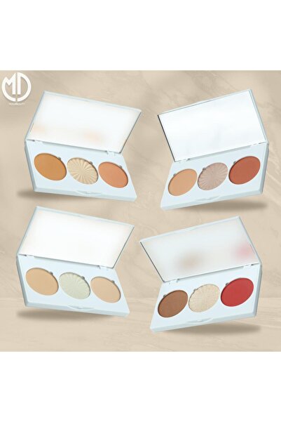 Moda Beauty Moda Beauty Triple Face Set, 4 Assorted Colors