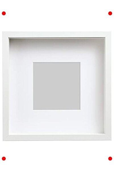 markentegra White Square Photo Frame - 25X25 cm