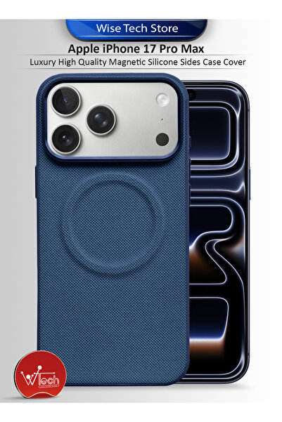 Wtech Apple iPhone 17 Pro Max 5G 2025 Luxury High Quality Magnetic Silicone Sides Case Cover