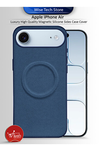 Wtech Apple iPhone Air 5G 2025 Luxury High Quality Magnetic Silicone Sides Case Cover