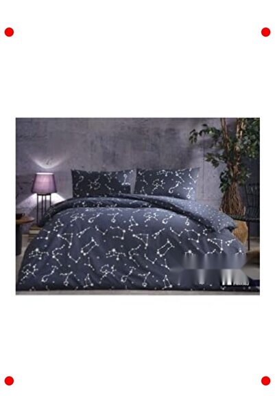 markentegra Navy Blue Plain Double Cotton Ranforce Duvet Cover