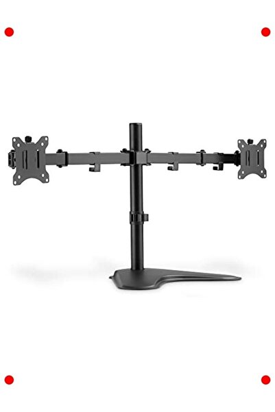 markentegra Dual Monitor Stand - up to 32 Inches - Black