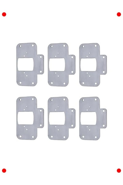 markentegra Cabinet Hinge Repair Plate Set |   6.5X9 Cm, 6 Pieces