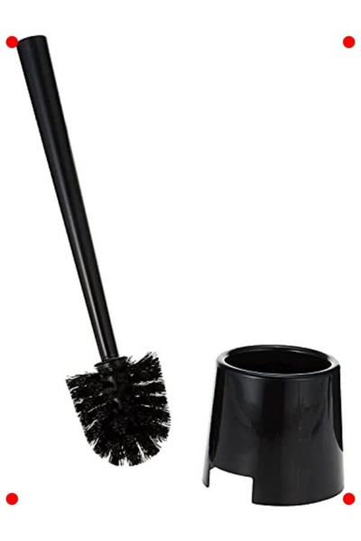 markentegra Polypropylene Black Toilet Brush Set