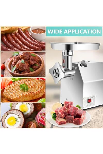 Campion Professional Electric Meat Mincer MK-12, 1650 W, 250 kg/h, Stainless Steel