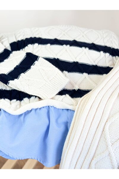 Pinkitokids White Angel Shirt Detailed Knitwear and Knitwear Pants