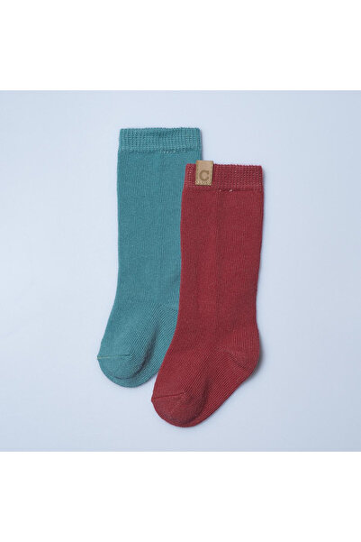 Caramell Baby 2-Pack Socks Burgundy