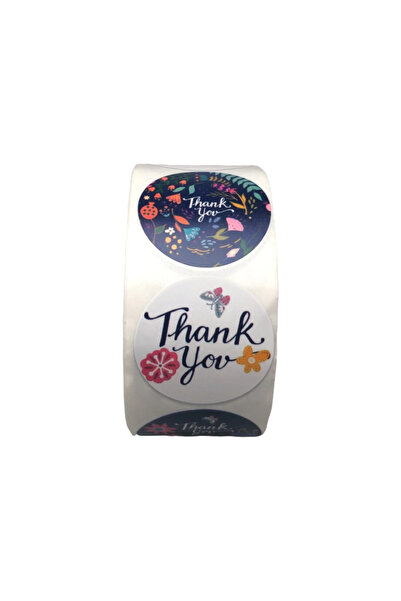 OEM Stiker Thank You rotunde 2.5cm, in rola 500 buc, 3 modele