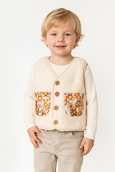 Ürünya Çocuk Welsoft Astarlı Yelek – Sıcak Tutan Mevsimlik Mont Yelek