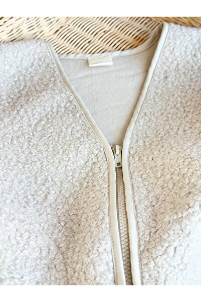 Pinkitokids Soft Textured Vest-Beige