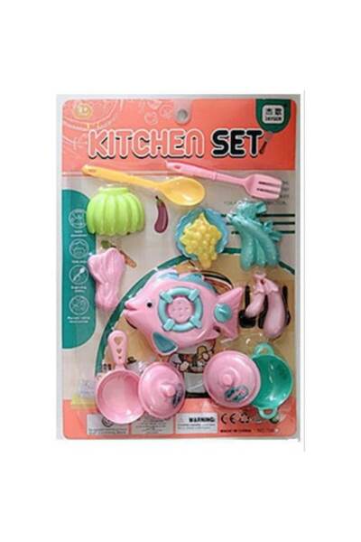 Toy Toy Toy set de tacâmuri pentru copii cu fructe și tacâmuri, multicolor