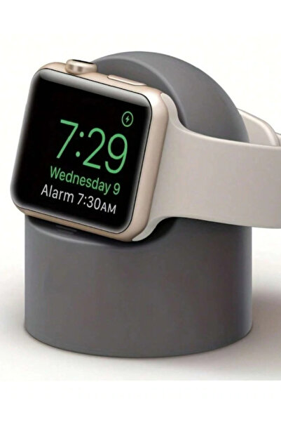 OEM Silicone charging stand for smartwatch, gray, stable and universally compatible