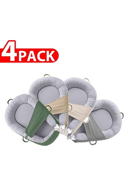 Margoun Baby Lounger, Baby Nest for Newborn Crib, Detachable Washable Bed-4 Pack