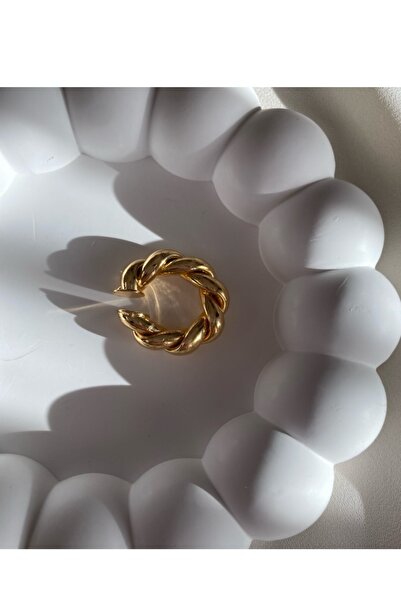 gaila design Altın Sarı Burgu Earcuff Kıkırdak Küpe