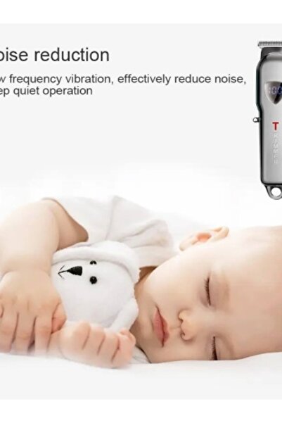 OEM Professional shaver and trimmer 5.0, 600 mA battery, digital display, water-resistant, Gray