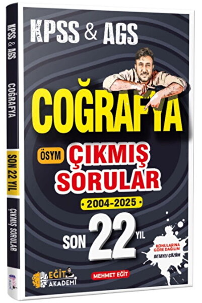 Eğit Akademi Mehmet Eğit KPSS Coğrafya Son 22 Yıl Çıkmış Sorular