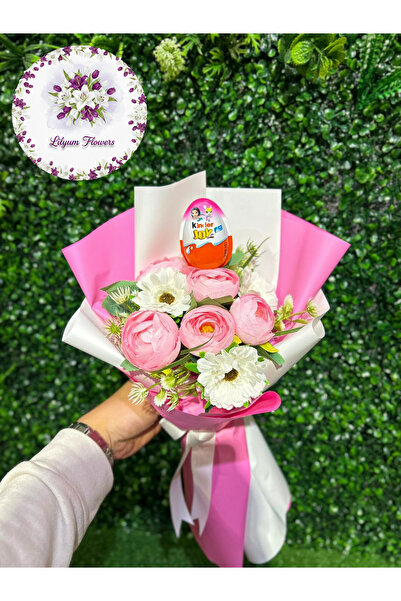 Lilyum Flowers Şakayık Buketi Kinder Joy - Pembe & Beyaz