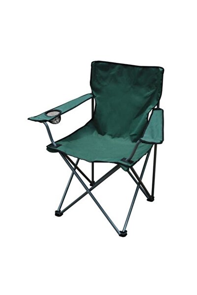 OEM Garden/fishing chair, foldable, green, metal, 85 x 52 x 85 cm •