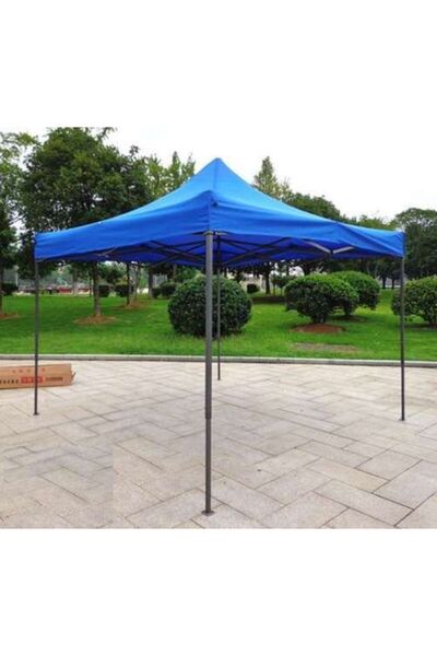 OEM 3x3m Blue Foldable Pavilion Tent Metal Frame for Yard, Garden, Events
