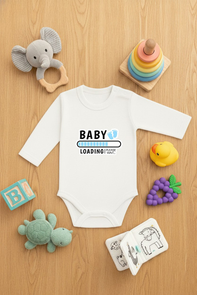 LORVEX بدلة أطفال مطبوع مكونة من قطعة واحدة مزودة بأزرار كبس لطيفة BABY مطبوع